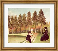 Framed Artist Painting his Wife