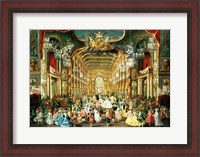 Framed Masked Ball in the Hoftheater, Bonn, 1754