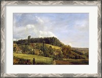 Framed Forest Glade near a Village, 1833