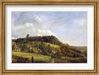 Framed Forest Glade near a Village, 1833