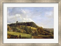 Framed Forest Glade near a Village, 1833