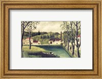 Framed Landscape with a Fisherman