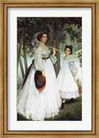 Framed Two Sisters: Portrait, 1863