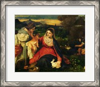 Framed Madonna and Child with St. Catherine