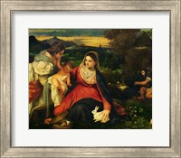 Framed Madonna and Child with St. Catherine