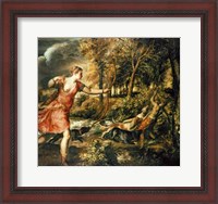 Framed Death of Actaeon