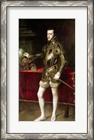 Framed King Philip II