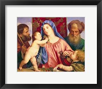 Framed Madonna of the Cherries with Joseph