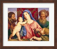 Framed Madonna of the Cherries with Joseph