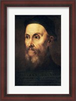 Framed Portrait of John Calvin