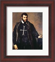 Framed Portrait of a Knight of the Order of Malta