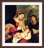 Framed Madonna and Child with SS. Stephen, Jerome and Maurice