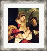 Framed Madonna and Child with SS. Stephen, Jerome and Maurice