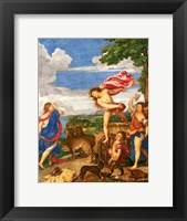 Framed Bacchus and Ariadne Panel