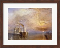 Framed Fighting Temeraire