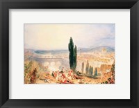 Framed Florence from near San Miniato, 1828