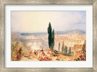 Framed Florence from near San Miniato, 1828