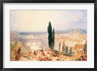 Framed Florence from near San Miniato, 1828