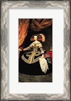 Framed Queen Maria Anna of Austria, 1652