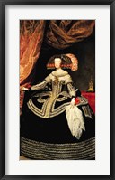 Framed Queen Maria Anna of Austria, 1652