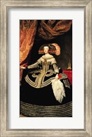 Framed Queen Maria Anna of Austria, 1652