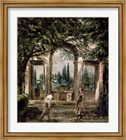 Framed Gardens of the Villa Medici in Rome