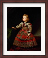 Framed Infanta Maria Margarita of Austria as a Child