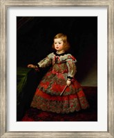 Framed Infanta Maria Margarita of Austria as a Child