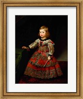 Framed Infanta Maria Margarita of Austria as a Child