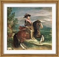 Framed Equestrian Portrait of Philip IV