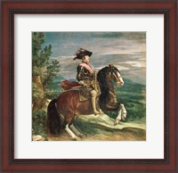 Framed Equestrian Portrait of Philip IV