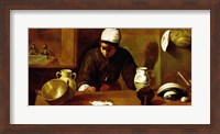 Framed Kitchen Maid with the Supper at Emmaus, c.1618