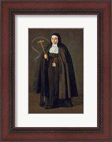 Framed Madre Maria Jeronima de la Fuente, 1620