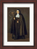 Framed Madre Maria Jeronima de la Fuente, 1620