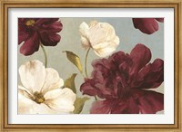 Framed Deep Peonies II