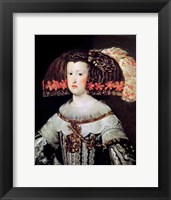 Framed Portrait of Queen Maria Anna  of Spain