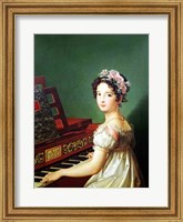 Framed Artist's Daughter at the Clavichord