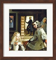 Framed Las Meninas or The Family of Philip IV, c.1656, Detail Center