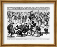 Framed Poster Advertising, 'The Barnum and Bailey Greatest Show on Earth