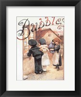 Framed Poster advertising 'Bubbles' magazine