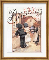 Framed Poster advertising 'Bubbles' magazine