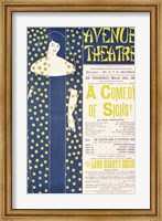 Framed Poster advertising 'A Comedy of Sighs'