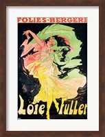 Framed Folies Bergeres: Loie Fuller, France, 1897
