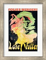 Framed Folies Bergeres: Loie Fuller, France, 1897