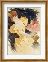 Framed Saxoleine (Advertisement for lamp oil), France 1890's