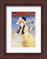 Framed Poster Advertising the 'Theatrophone'