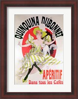 Framed Poster advertising 'Quinquina Dubonnet' aperitif, 1895