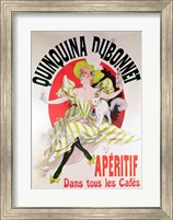 Framed Poster advertising 'Quinquina Dubonnet' aperitif, 1895