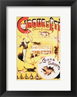 Framed Poster advertising the Cirque d'Ete in the Champs Elysees