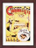 Framed Poster advertising the Cirque d'Ete in the Champs Elysees